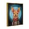 Stupell Industries Day of Dead Chihuahua Framed Floater Canvas Wall Art
